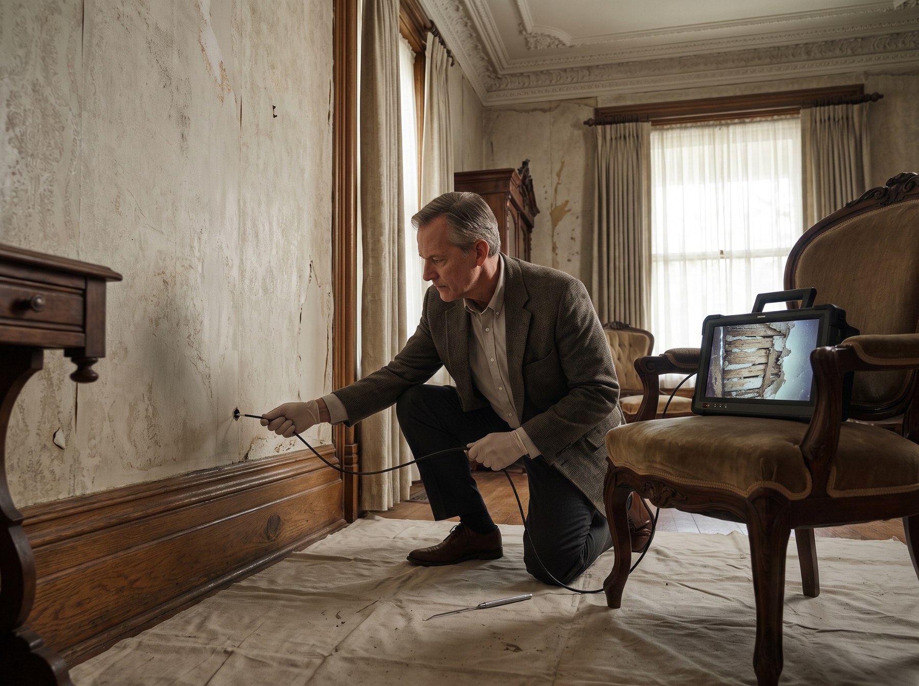 Hidden Threats Behind Historic Plaster and Lath Walls: Revealing Termite Damage